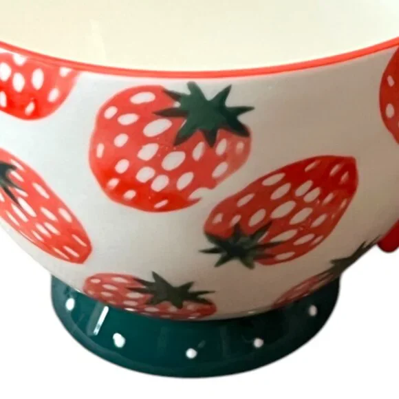 Paper Source Strawberry Oversized Tea Cup Mug Cottagecore - Picture 3 of 11